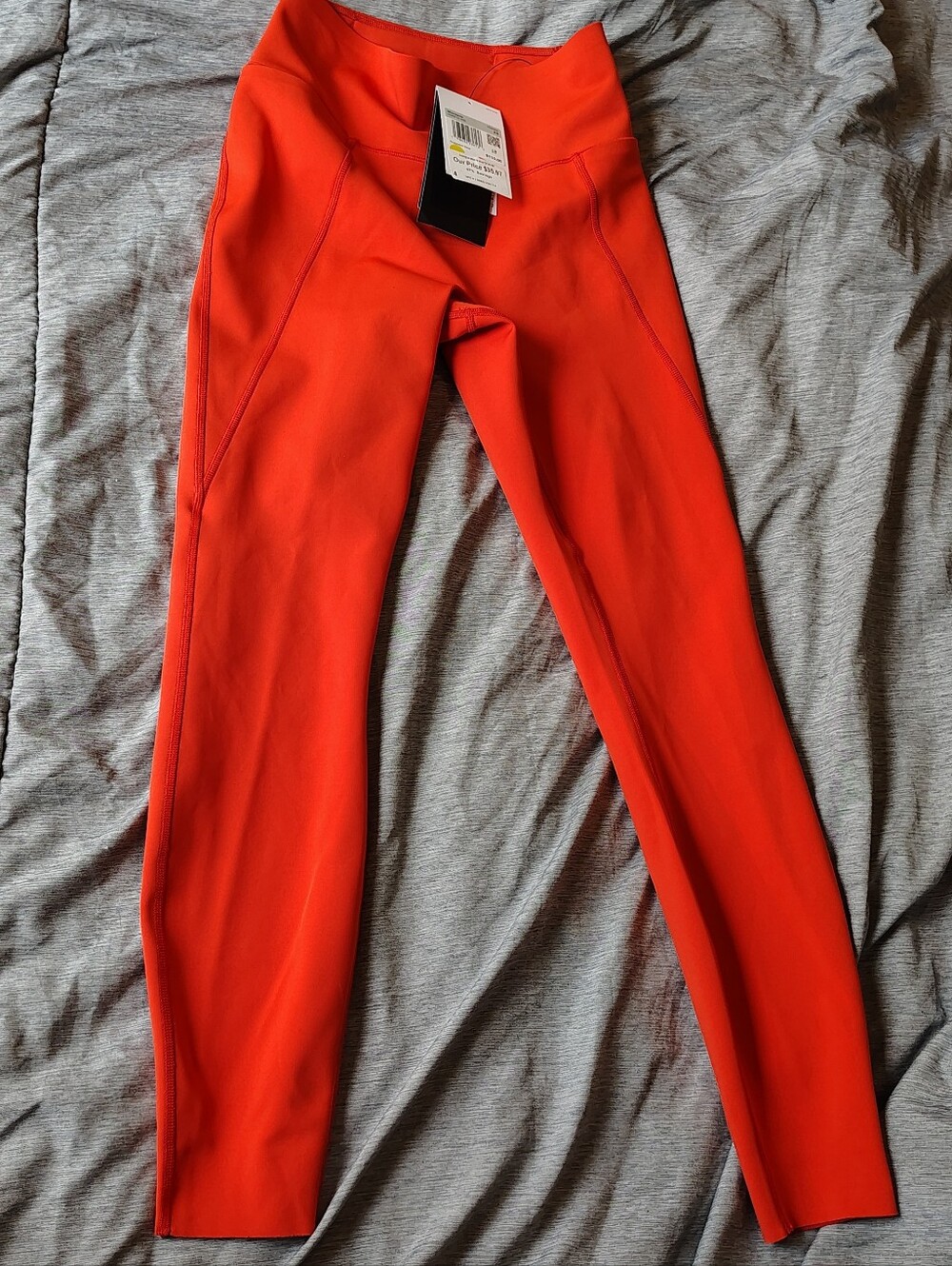 NWT Orange Nike Women's High-Waist Active Leggings - Bright Red Size XS